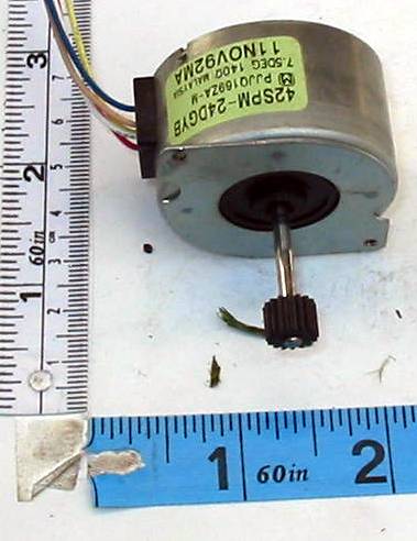 motor:42SPM24DGYB1_PJJQ182ZA-M Panasonic Matsushita 7.5 deg Stepper with plastic gear