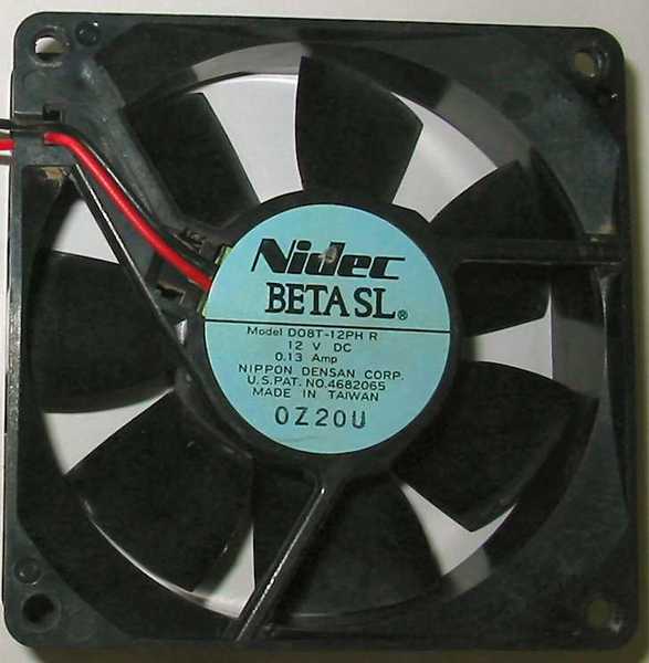 ventilation:D08T-12PH Nidec Beta SL 80mm axial cooling