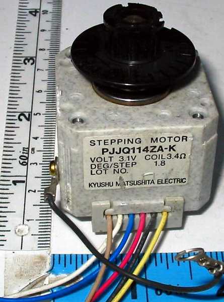 motor:PJJQ11ZA-K Kyushu Matsushita electric Stepper with optical wheel & cog