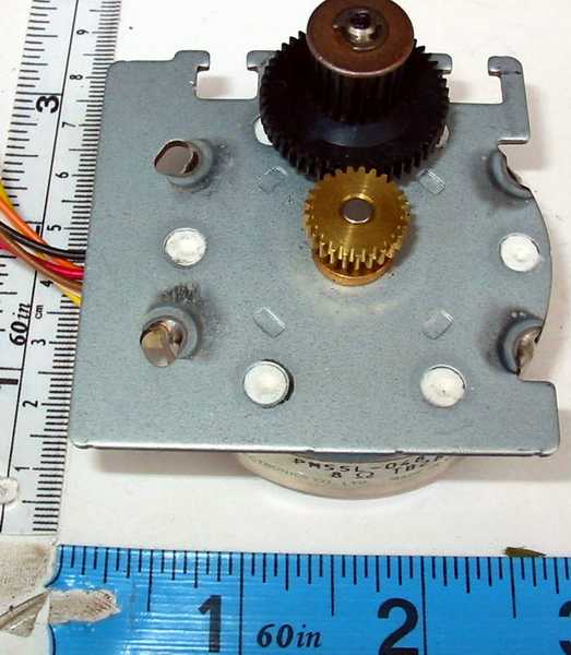 motor:PM55L-048-FMD2 NMB - MAT - Minebea Stepper with geared cog