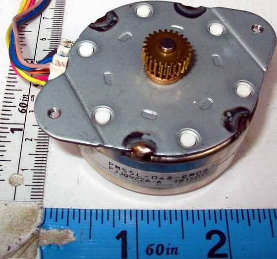 motor:PM55L-048-QM08_PJJQ92ZA-A NMB MINEBEA Carriage motor with brass gear
