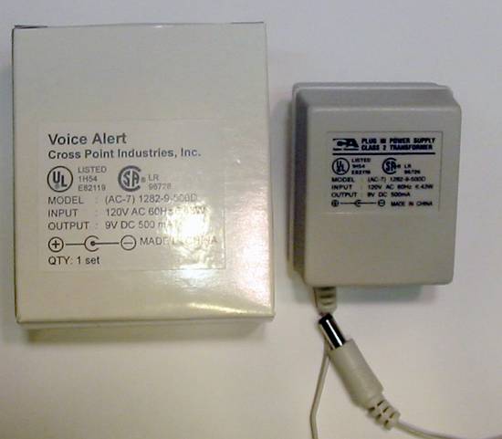 Power:Power-adaptor-9VDC CA 9 VDC Adaptor