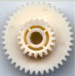 Gears:coumpound-gear-40-20-dp50--h150  Plastic compound gear