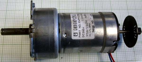 motor:GMN6MP026A Matsushita Geared dual shaft servo motor