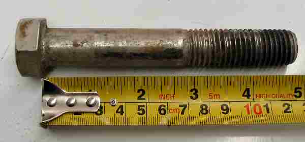 fasteners:ssb-316-0750x5000  Stainless steel 316 Hex head cap screw  3/4 x 5